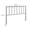 Full size Modern Classic Grey Metal Headboard