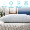 Set of 2 - Shredded Memory Foam Bed Pillows with 2 Pillowcases - King size