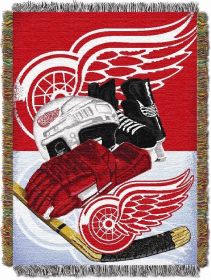 Red Wings OFFICIAL NHL "Home Ice Advantage" 48"x 60" Woven Tapestry Throw
