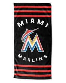 Marlins OFFICIAL "Stripe" Beach Towel
