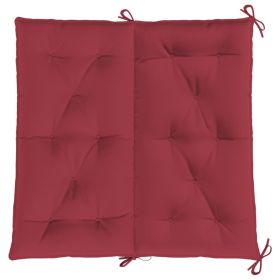vidaXL Garden Bench Cushion Wine Red 39.4"x(19.7"+19.7")x2.8" Oxford Fabric (Option: as picture)