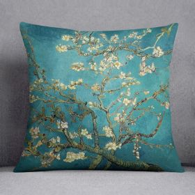 Blossoming Almond Tree by Van Gogh Cushion (Insert: Without Insert, size: 20" X 20")