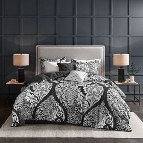 6 Piece Printed Duvet Cover Set (Color: as Pic)