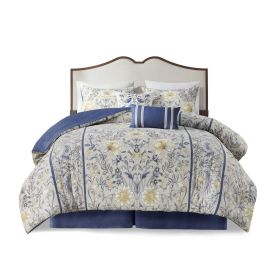 6 Piece Cotton Comforter Set (Color: as Pic)
